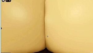 Roblox slut endures intense pounding in cabin doggy style with big ass bouncing