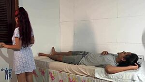 Neighbor Tricks Wife to Sneak In for Hardcore Brazilian Fuck