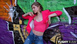 This petite hottie from tushyraw really loves her tight ass getting filled