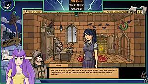 Beautiful anime Witch Trainer Silver in XXX Cartoon with big boobs and hot Asian actress
