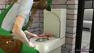 Plumber's lesbian sex charges clients