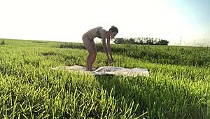 Hey, see this Russian teen get pounded hard backstage in sexy scene