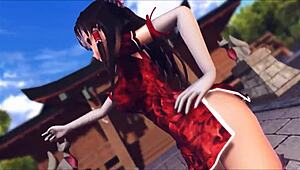 Reim Touhou Pinkcat In 3D Cartoon