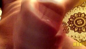 young 18+ girl teases her monster cock alone at home