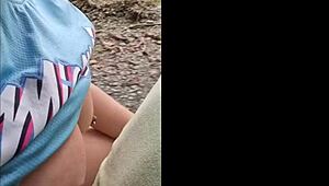 Stepson Forces Me to Flash Tits and Fuck in Public