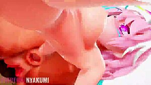 Brazilian Miku sucks monster cock