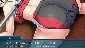 Cosplay girl feels deep emotions during training and bondage fingering