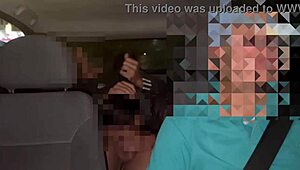 Novinho From Tabacaria Drills Me in Street and Car While Cuck Drives