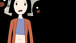 Anime cartoon character visits for christmas