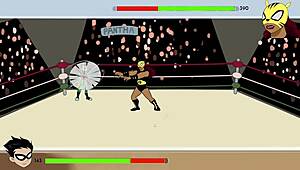 In 18Titans part 11, does Raven give an amazing boobjob to her partner?