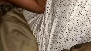 Shaking my ass drives him to cum in wild interracial homemade action