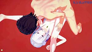 emilia and rem fuck subaru natsuki in re zero hentai