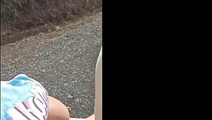 Stepson Forces Me to Flash Tits and Fuck in Public