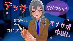 uncensored anime tessa handjob hentai cartoon