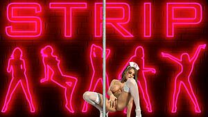 Gorgeous Nurse Strips Down in Sexy Hospital Tease