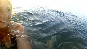 Unstoppable Public Beach Fuck with Underwater Blowjob Action