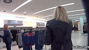 gorgeous czech cutie gets seduced in supermarket for pov pounding