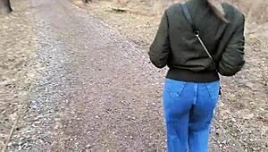 Nympho Drags Me into Bushes for Wild Orgasm