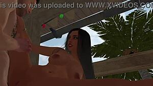 i watched exotic girl finger her ass before anal in caribbean 3d porn