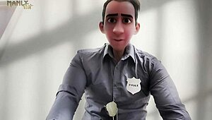 Vigilante cop uses unconventional measures in gay police interrogation.