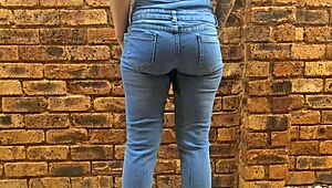 Tattooed Slut's Pissing Compilation Shows Naked Outdoor and Indoor Mess