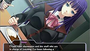 shion and the magical angel sleep together in brutal hentai scene