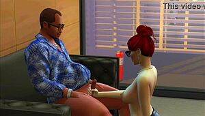 in the car service, the boss fucks a customer hard