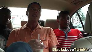 Gay black guy jizzing