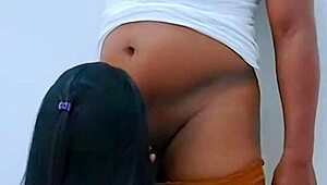 Beautiful girlfriend and friend have hot sex with a teenage boy