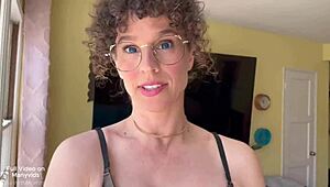 stepmom lands a new gig and celebrates with pov action.