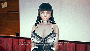 polyturnon 3 in 3d porn game with sexy outfit and curvy boobs