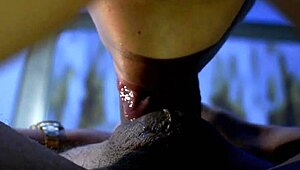 Latina amateur deepthroats huge cock!