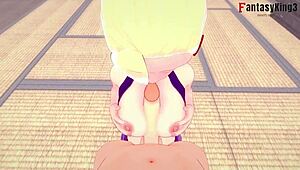 ino yamanaka and naruto in intimate scene