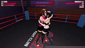 Kinky Fight Club - T1R28 - Nagini Vs Julia In Anime Hentai Night Club Dancing.