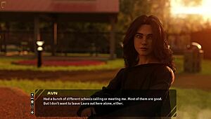 Stunning Long Haired Brunette Talks About Old Days Taboo Hentai 3D