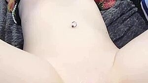 Portrait Amateur Getting Machine Fucked in Close-Up POV