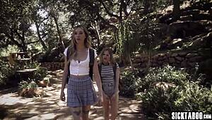 Teen Lesbian Chicks Haley Reed And Coco Lovelock Suck Monster Cock