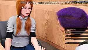 Big ass teacher gives lesson in anime style