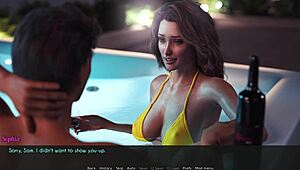 Istri dan Ibu Tiri Ciuman Selingkuh di Hotel Hentai 3D