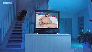 Sadako's big ass is stuck in the tv, getting fucked rough in cosplay costumes!