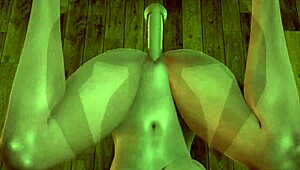 Sex with Busty Jill Valentine in 3D Porn Orgasm