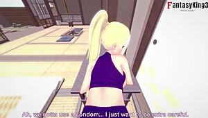 ino yamanaka and naruto in intimate scene