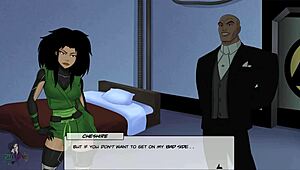 cheshire asks, 'will i become your slave in this dc comics adventure?'