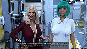 Milfs Compete with Teens in Space Game