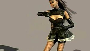 Anime girl begs for big cock slam in virtual throat.