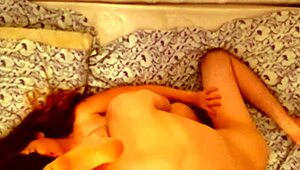 Teen couple enjoying hot latin amateur sex in bed