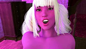 Sweet Purple Juicy Bald Ass Pussy Creampied By Futa Cock