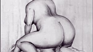 Vintage erotic art brings back steamy nostalgic vibes