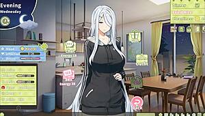 i play summer clover harem, big blonde stepsis rides my giant cock at nite