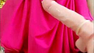 Did My New Year Challenge with Indian Dress-Up Masturbation!